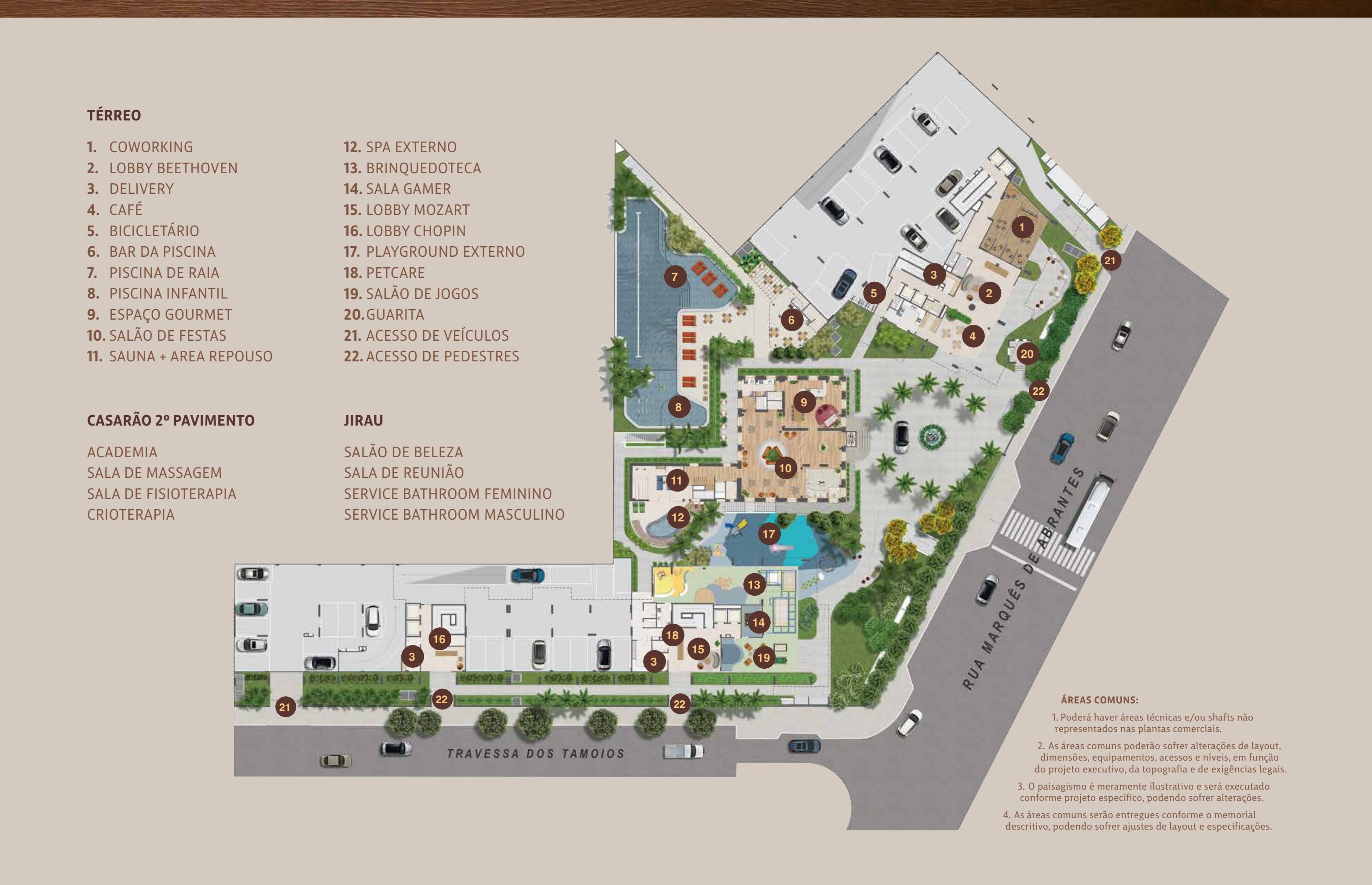 Masterplan do térreo do Symphony